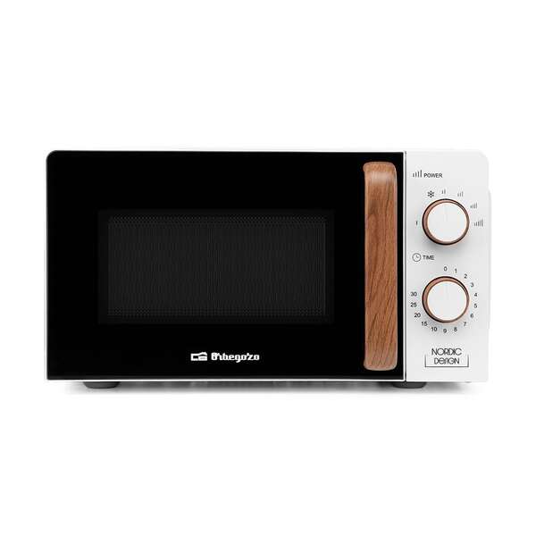 orbegozo mi 2122 microondas capacidad 20l potencia 700w 6 niveles de potencia temporizador 30min descongelacion 230v