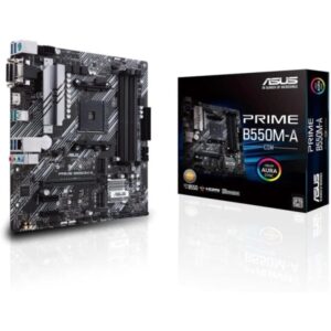 asus prime b550m a placa base amd ryzen m.2, pcie 4.0, hdmi, d sub, dvi, sata iii, usb a 3.2, dvi d,