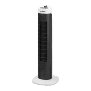 orbegozo tw 0730 ventilador de torre oscilante 3 velocidades potente caudal de aire practico y funcional color blanco/negro
