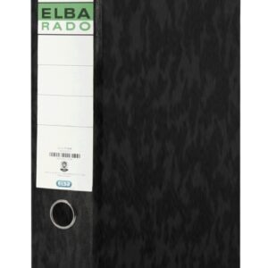 elba archivador palanca carton compacto folio lomo 80mm resistente carton compacto color negro