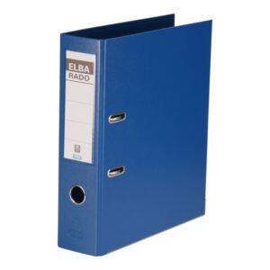 elba plast archivador tamaño a4 ancho 80mm con palanca y rado resistente y duradero fabricado en pvc color azul