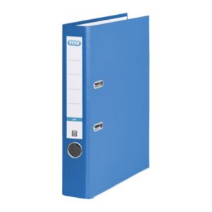 elba rado top archivador tamaño folio con palanca y rado ancho de 50mm forrado exterior de plastico interior de papel color azul