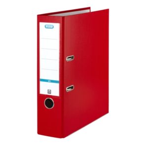 elba archivador palanca rado top a4 resistente y duradero capacidad para 80mm de documentos tamaño a4 color rojo