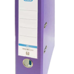 elba archivador palanca rado top folio lomo de 80mm forrado exterior de plastico interior de papel color lila