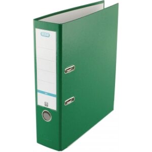 elba rado top archivador tamaño folio con palanca y rado ancho de 80mm forrado exterior de plastico interior de papel color verde