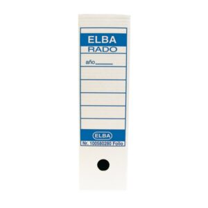 elba caja de archivo definitivo folio prolongado resistente y duradera ideal para organizar documentos diseño elegante y funcional color blanco y azul