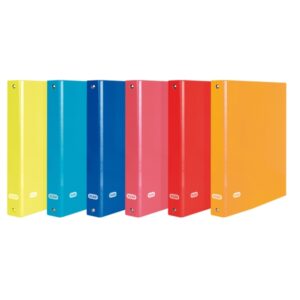 elba color life carpeta de anillas 4dx40mm tamaño folio lomo 50mm carton forrado exterior colores surtidos
