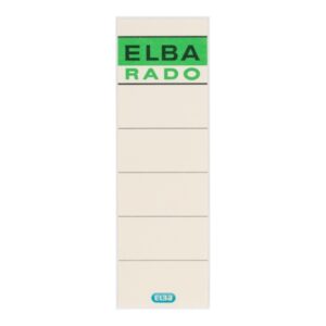 elba pack de 100 unidades etiquetas adhesivas l80mm facil de pegar medida de 80mm color beige