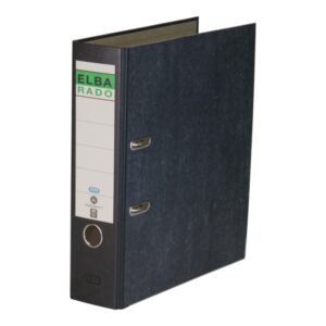 elba rado archivador palanca diseño clasico jaspeado tamaño a4 lomo de 80mm resistente y duradero