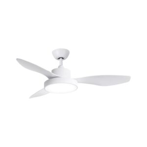 spc conforto dc lite 2 ventilador de techo inteligente con luz motor dc de 42w 6 velocidades, 4 modos de uso luz led con 3 tonos de temperatura de luz