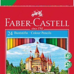 faber castell classic colour pack de 24 lapices de colores hexagonales resistencia a la rotura colores surtidos