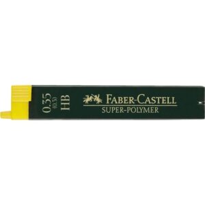 faber castell 9063 pack de 12 minas super polymer para portaminas 0.3 hb resistentes y suaves