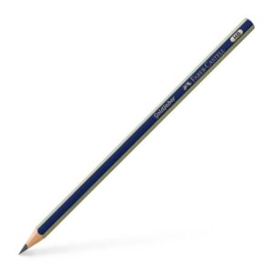faber castell goldfaber 1221 lapiz de grafito hb alta calidad resistente a la rotura cuerpo en azul y rayas doradas
