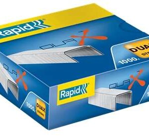 rapid duax strong caja de 1000 grapas para gruesos grapa hasta 170 hojas alambre galvanizado de alto rendimiento patilla de 20mm
