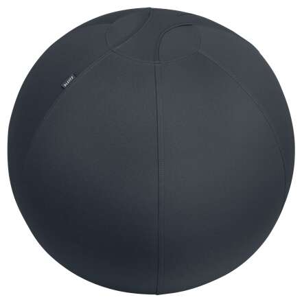 leitz ergo active balon de asiento antideslizante 65cm asa de transporte resistente carga maxima de 150kg funda lavable color gris oscuro