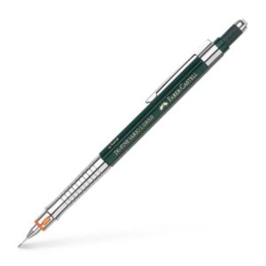 faber castell tk fine vario l portaminas hb 1mm con goma de borrar clip de metal color verde