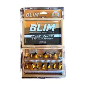 blim juego 15 pcs fresas 6mm para madera