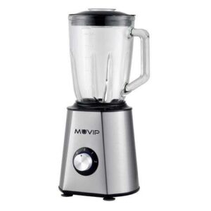 muvip batidora inoxidable vaso cristal 1500w 1.5 litros