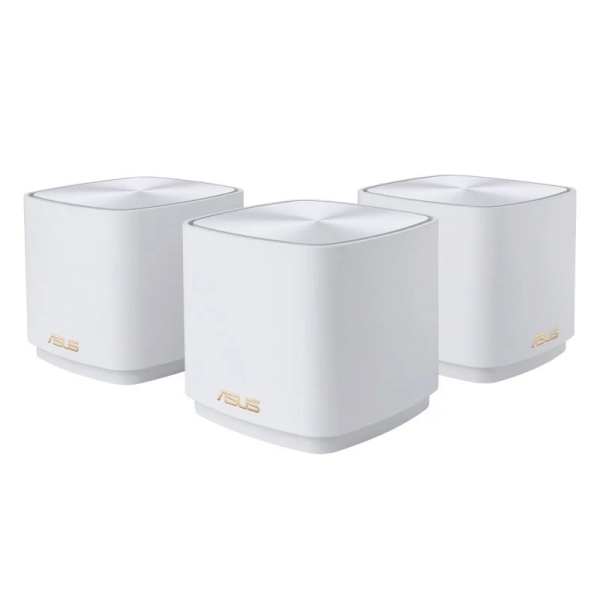 asus zenwifi xd4 plus pack de 3 sistemas wifi mesh ax1800 color blanco