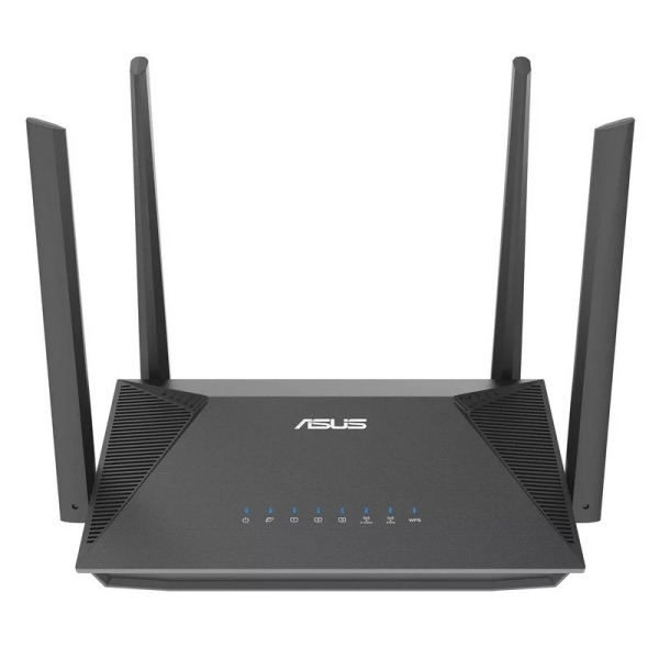 asus rt ax52 router ax1800 wifi 6 dual band aimesh hasta 1800mbps 4 puertos rj45 lan 4 antenas externas