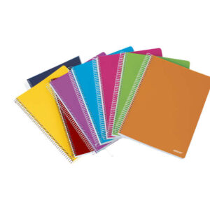 ancor classic stripes cuaderno espiral tamaño folio cuadriculado 4x4mm 80 hojas 90gr tapa de plastico colores surtidos
