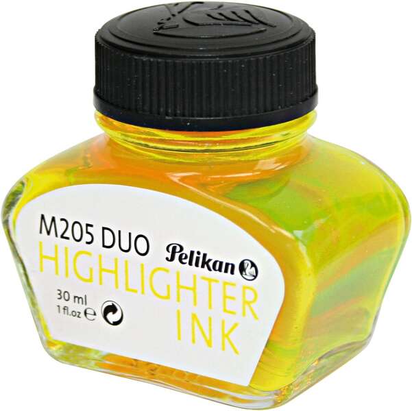 pelikan tinta 4001 no.78 frasco 30ml asegura el perfecto funcionamiento de la estilografica color amarillo fluorescente