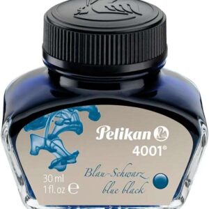 pelikan tinta 4001 no.78 frasco 30ml asegura el perfecto funcionamiento de la estilografica color azul/negro