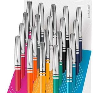 pelikan expositor de 20 boligrafos jazz "classic collection" diseño clasico y elegante tinta de alta calidad punta fina de 0.7mm