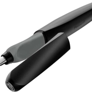 pelikan twist pluma estilografica escolar recargable plumilla de acero inoxidable punto m cuerpo color negro (946806)