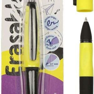 pelikan roller erase 2.0 boligrafo empuñadura ergonomica antifatiga duracion larga de la tinta cuerpo del mismo color de escritura color negro