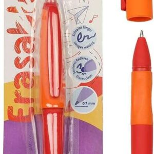 pelikan roller erase 2.0 boligrafo trazo 0.7mm empuñadura ergonomica larga duracion de la tinta diseño fresco y divertido color rojo