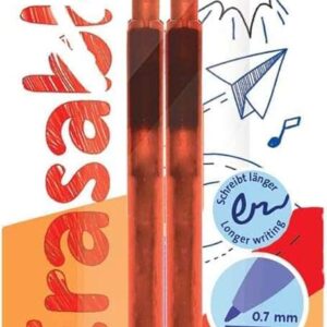 pelikan blister 2 recambio de borrador erase 2.0 ideal para lapices y boligrafos color rojo