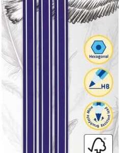 pelikan blister de 3 lapices de madera hb punta de grafito cuerpo barnizado seccion hexagonal mina resistente