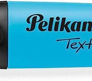 pelikan subrayador textmarker 490 base de agua 3 anchos de trazo color azul fluorescente
