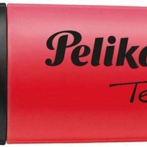 pelikan subrayador textmarker 490 base de agua 3 anchos de trazo color rojo fluorescente