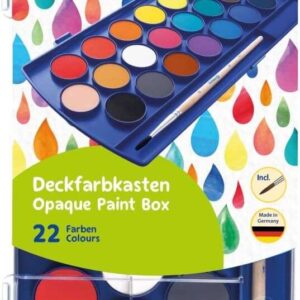 pelikan acuarelas escolares 22 colores faciles de diluir resistentes a la luz incluye 1 pincel