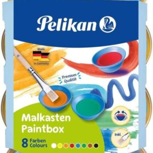 pelikan acuarelas kids pocillos separables pincel jumbo incluido faciles de diluir resistentes a la luz caja con pestillo colores surtidos