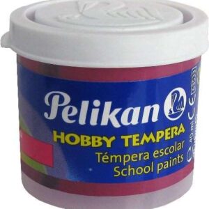 pelikan tempera escolar frasco 40ml facil de usar ideal para actividades escolares color magenta