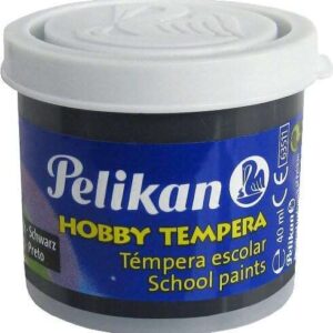 pelikan tempera escolar frasco 40ml facil de lavar ideal para proyectos escolares color negro