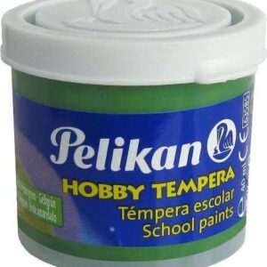 pelikan tempera escolar frasco 40ml facil de lavar ideal para actividades escolares color verde