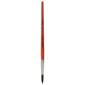 pelikan pincel serie 23 nº 2 punta redonda de pelo natural de pony mango de madera barnizado ferula de aluminio antioxido