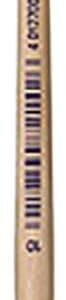 pelikan pincel serie 613f nº6 pincel de punta plana de pelo natural para colores pastosos ideal para pinturas al oleo, acrilico y tempera mango de madera natural