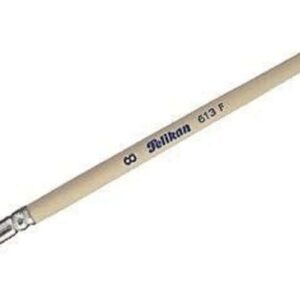 pelikan pincel serie 613f n. 8 pelo natural para colores pastosos oleo, acrilico y tempera