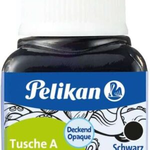 pelikan 523 n17 tinta china 10ml tinta de alta calidad resistente al agua ideal para dibujo y caligrafia color negro