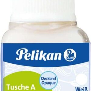 pelikan tinta china 523 10ml n.18 10ml resistente al agua secado rapido color blanco