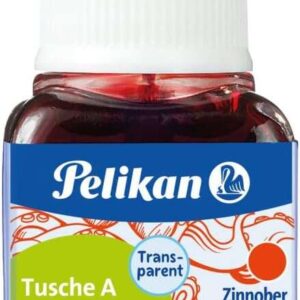 pelikan tinta china 523 10ml n.3 botella de 10ml ideal para dibujo y caligrafia color bermellon