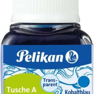 pelikan tinta china 523 10ml n.8 10ml ideal para dibujo y caligrafia resistente al agua color azul cobalto