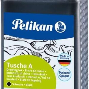 pelikan tinta china 523 1 litro ideal para dibujo y caligrafia resistente al agua secado rapido color negro