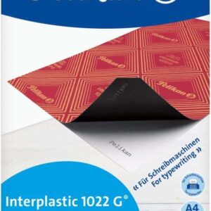 pelikan paquete de 100 papel carbon interplastic 1022g 100 folios alta calidad facil de usar ideal para copias precisas color negro
