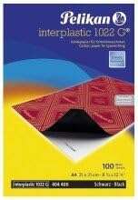 pelikan paquete de 10 papel carbon interplastic 1022g ideal para copias precisas y limpias color negro